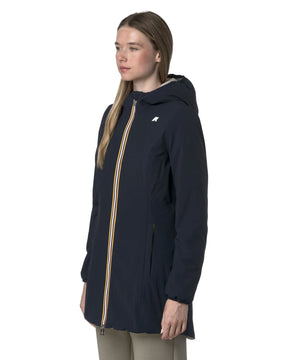 Giacca Donna K-Way Denise St Warm Double Blu-Beige