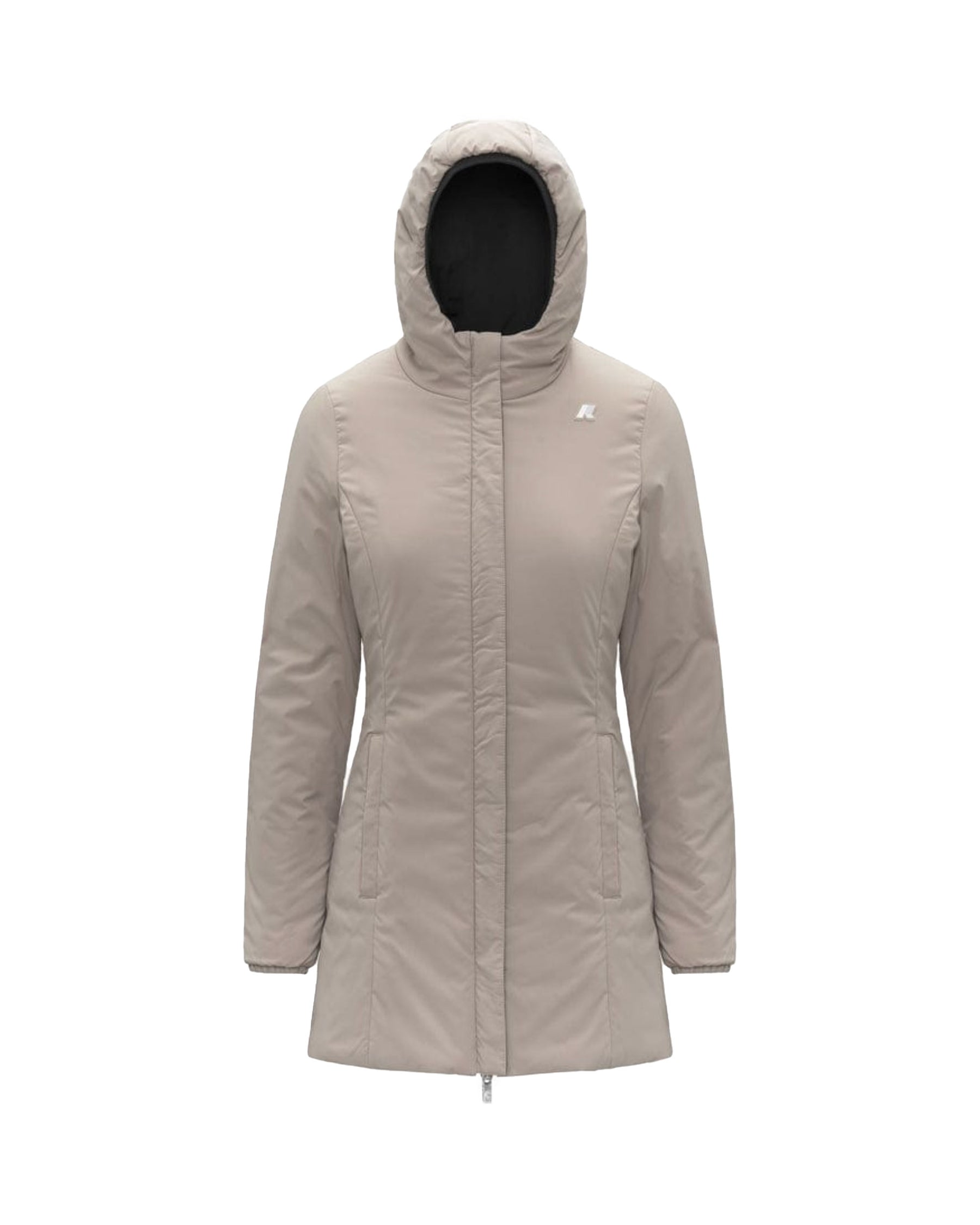 Giacca Donna K-Way Denise St Warm Double Grigio Beige