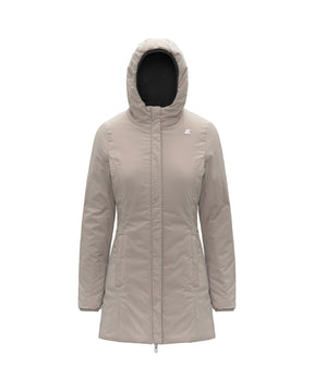 Giacca Donna K-Way Denise St Warm Double Grigio Beige