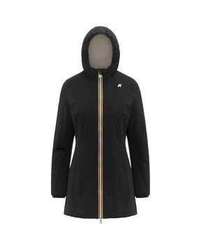 Giacca Donna K-Way Denise St Warm Double Nero-Beige