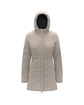 Giacca Donna K-Way Denise St Warm Double Nero-Beige
