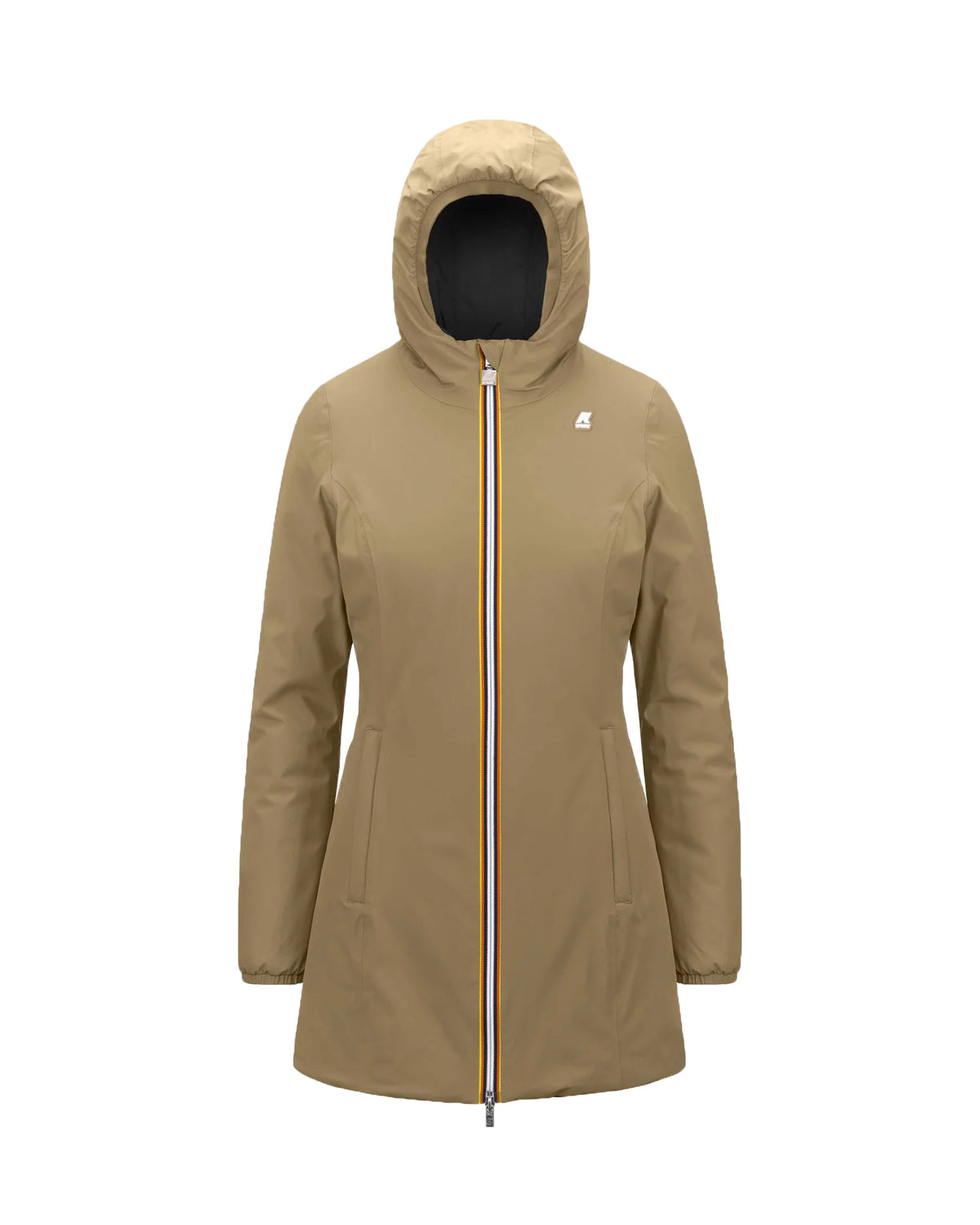 Woman's Jacket K-Way Denise Warm Double Beige