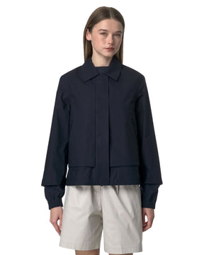 Women's Jacket K-Way Isarty 3l Poplin Blue