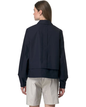 Women's Jacket K-Way Isarty 3l Poplin Blue