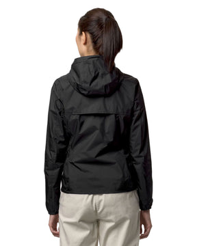 Woman's Jacket K-Way Lily Eco Plus Double Black White