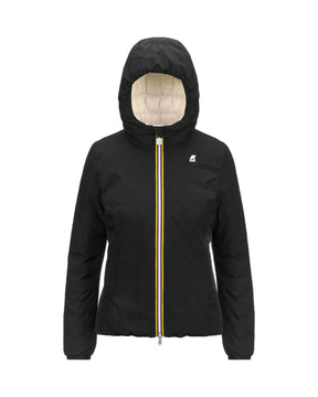Woman's Jacket K-Way Lily Eco Stretch Thermo Double Black
