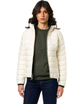 Woman's Jacket K-Way Lily Eco Stretch Thermo Double Black