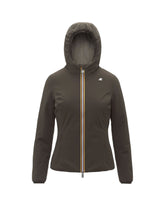 Woman's Jackets K-Way Lily St Warm Double Olive Green