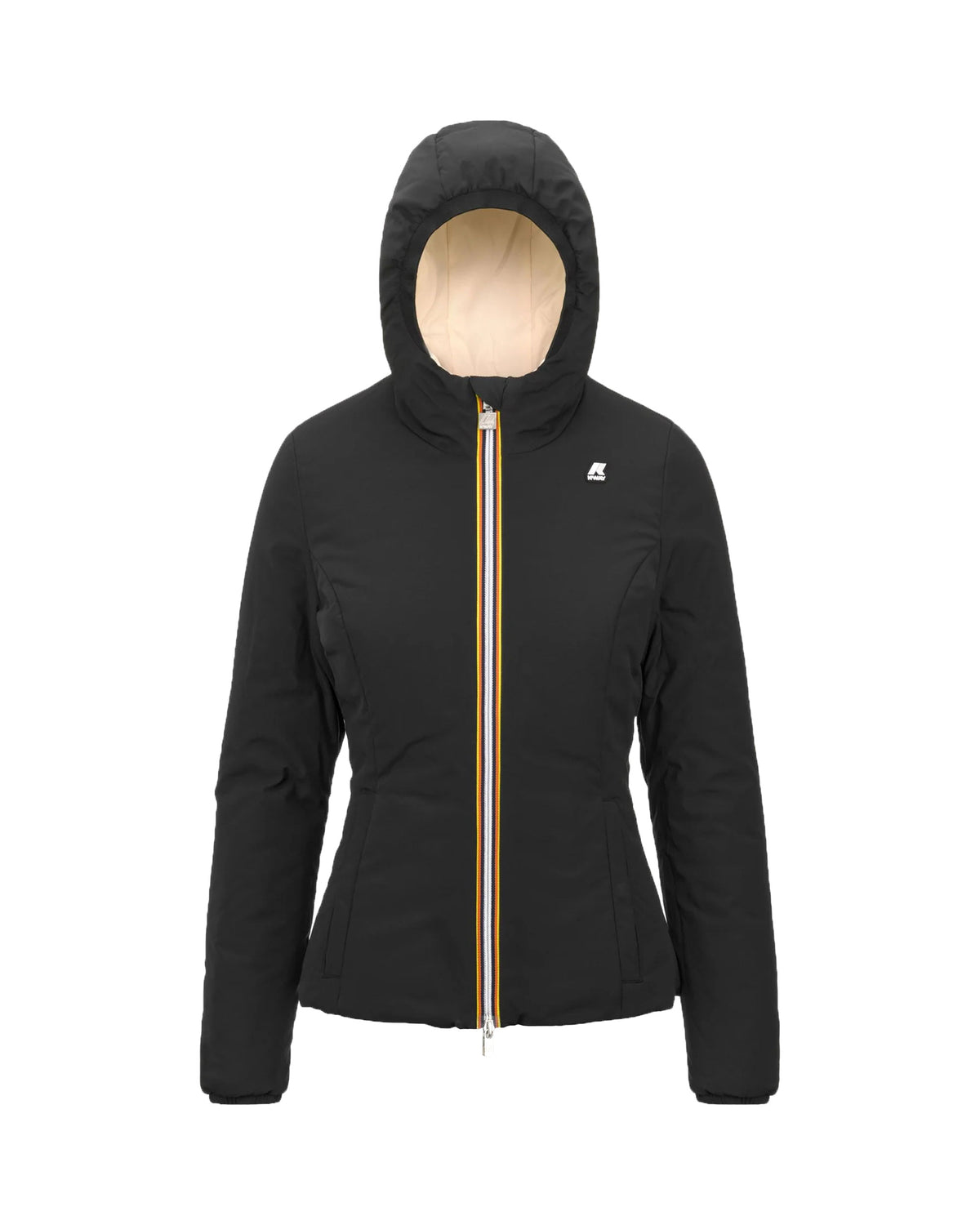 Woman's Jacket K-Way Lily Warm Double Black