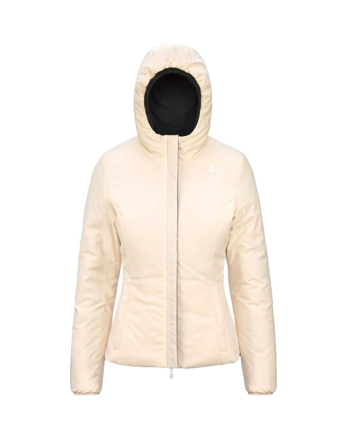 Woman's Jacket K-Way Lily Warm Double Black