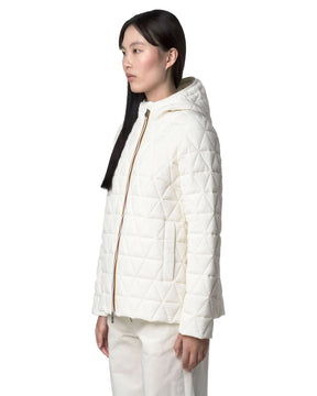 Giacca Donna K-Way Madaline Diamond Quilted Warm Bianco