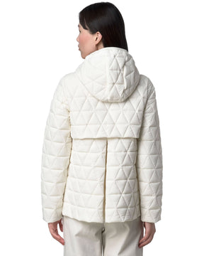 Giacca Donna K-Way Madaline Diamond Quilted Warm Bianco