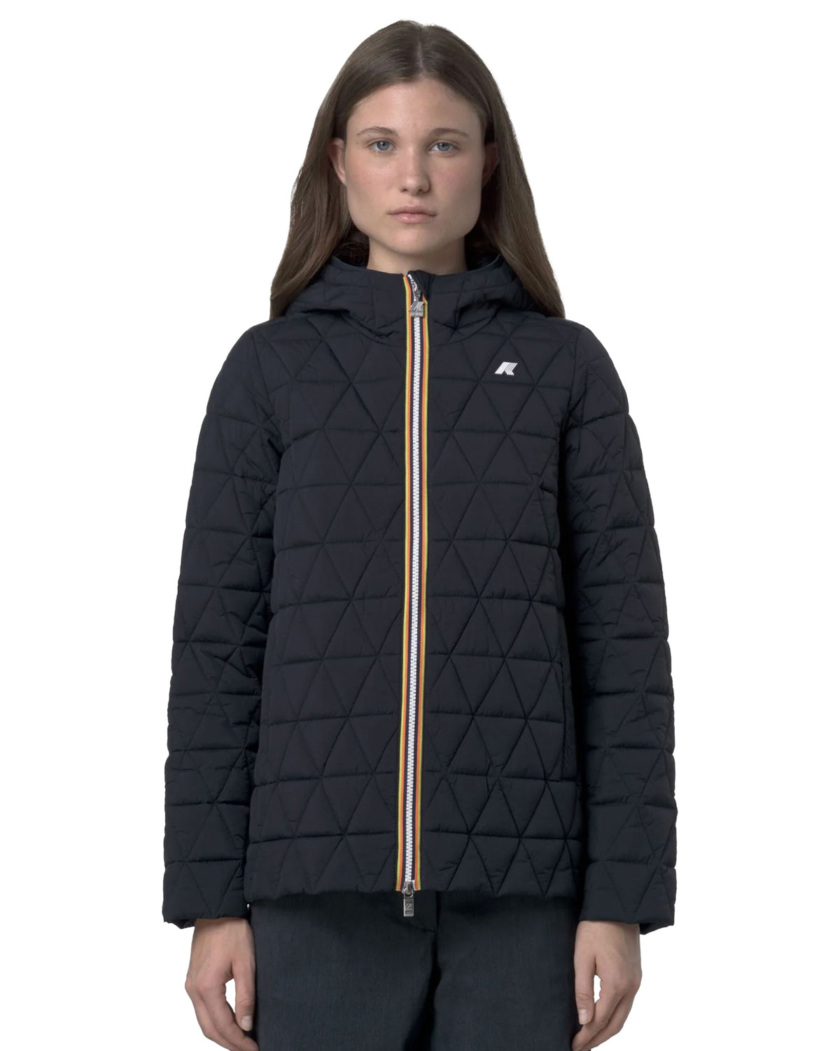 Giacca Donna K-Way Madaline Diamond Quilted Warm Blu