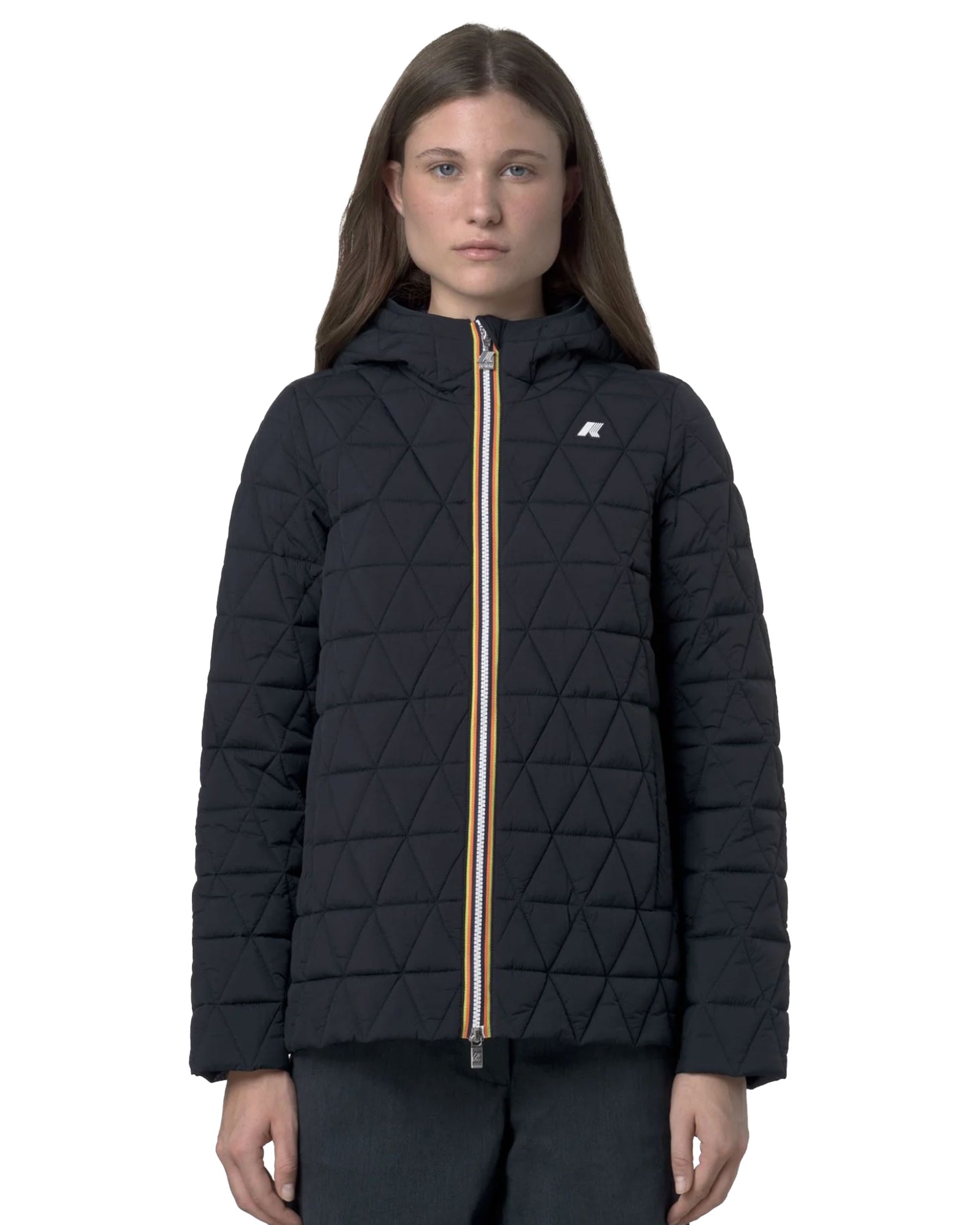 Giacca Donna K-Way Madaline Diamond Quilted Warm Blu