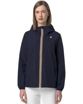 Giacca Donna K-Way Marguerite Stretch Poly Jersey Blu