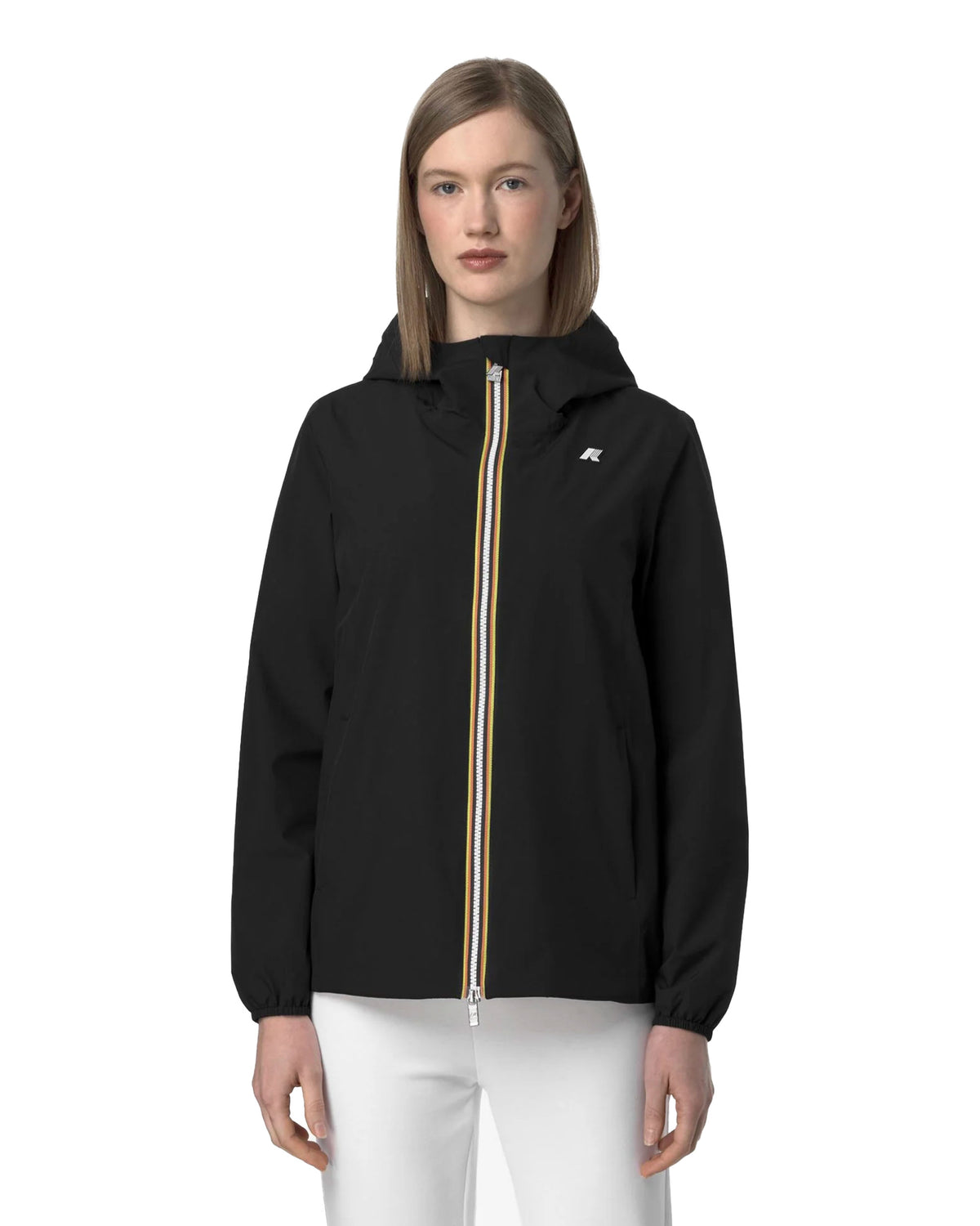 Women's Jacket K-Way Marguerite Stretch Poly Jersey Black