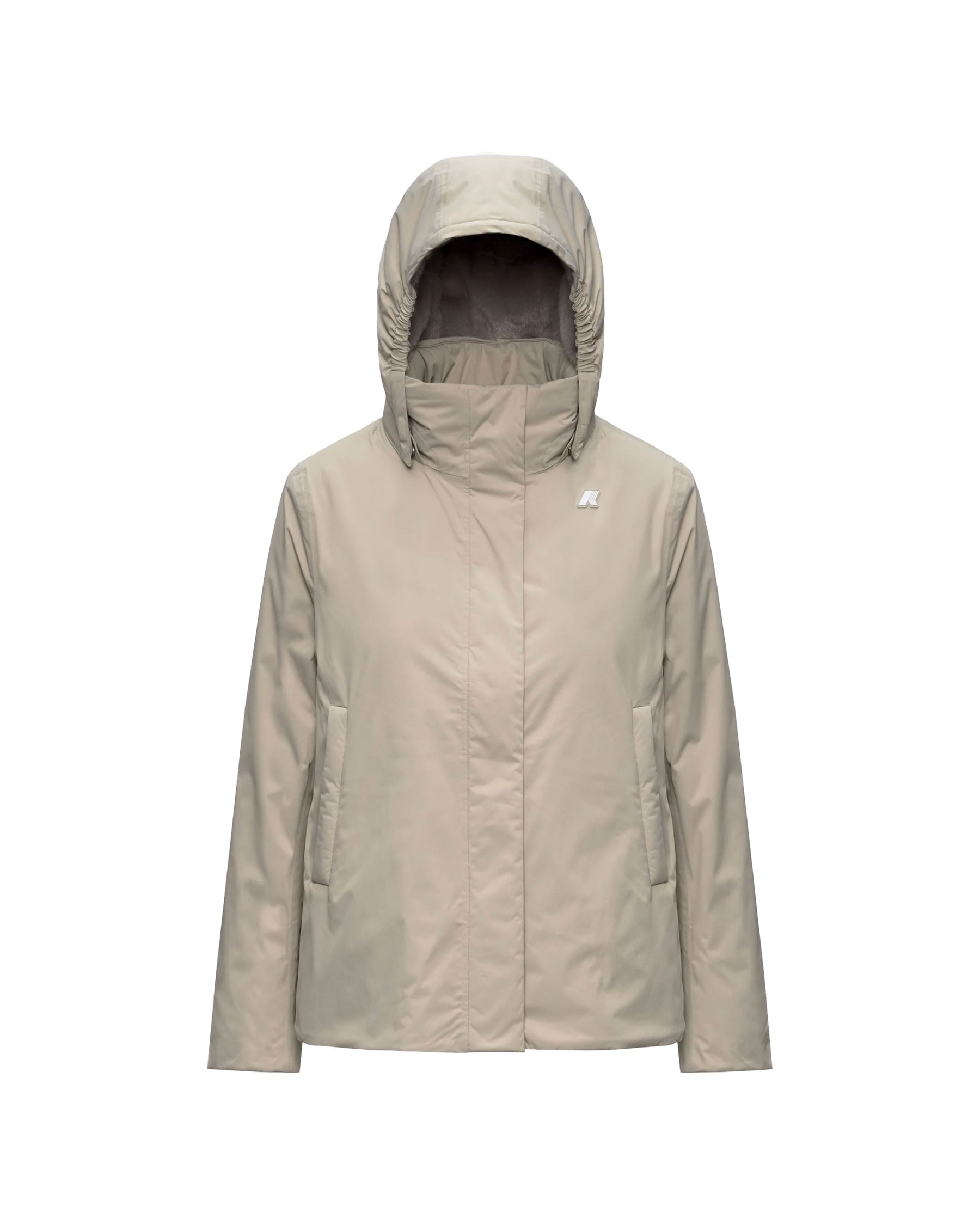 Giacca Donna K-Way Marlette Twill Soft Beaver Beige