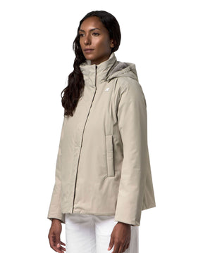 Giacca Donna K-Way Marlette Twill Soft Beaver Beige