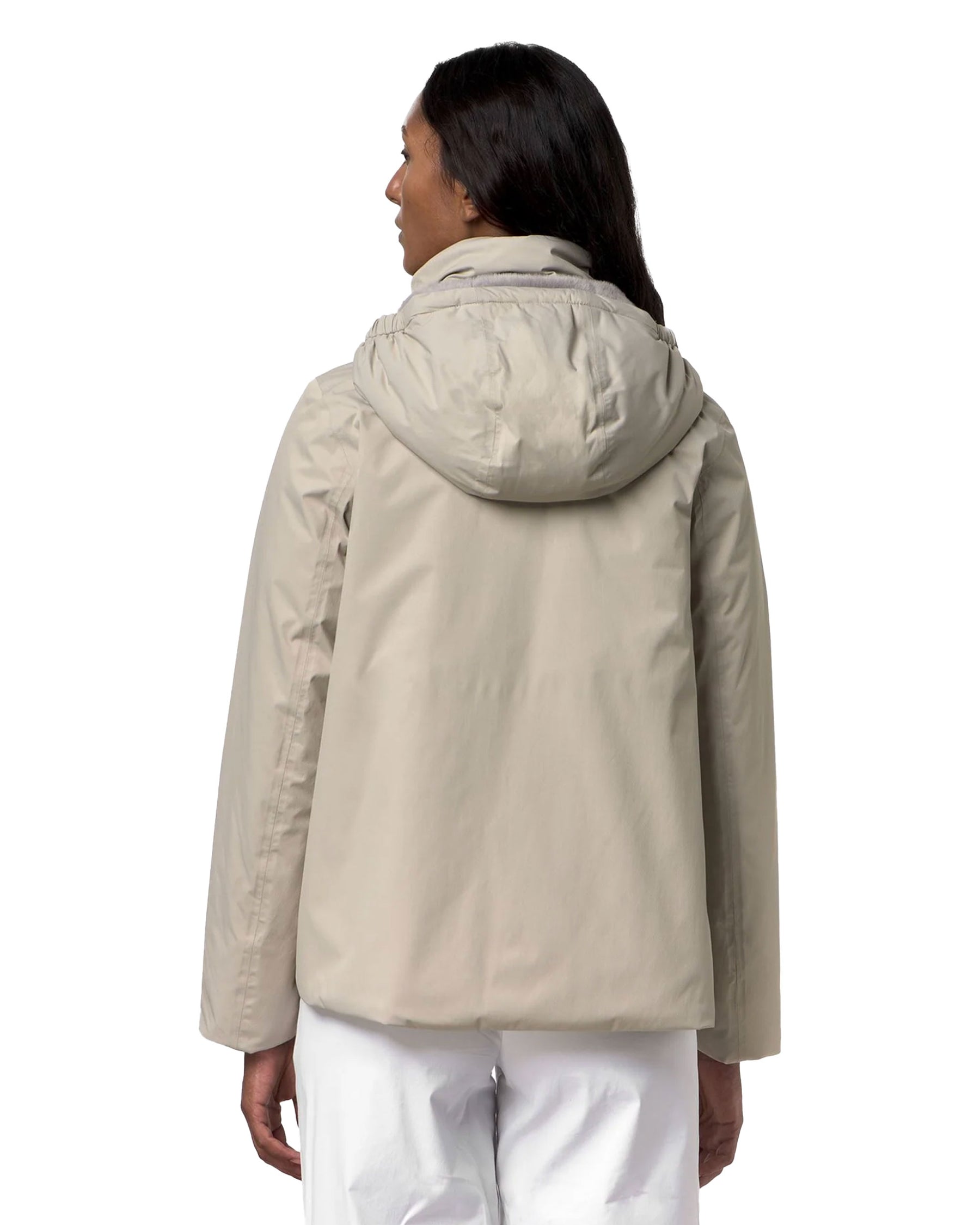 Giacca Donna K-Way Marlette Twill Soft Beaver Beige
