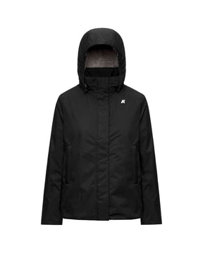 Giacca Donna K-Way Marlette Twill Soft Beaver Nero