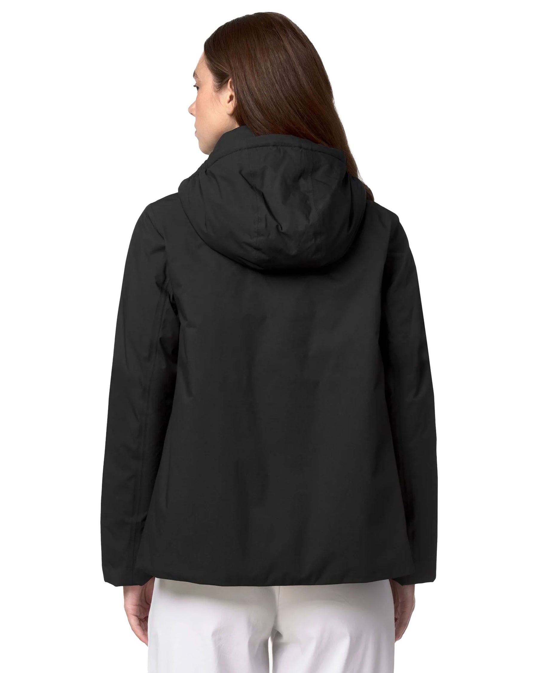 Giacca Donna K-Way Marlette Twill Soft Beaver Nero