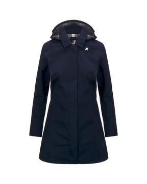 Giacca Donna K-Way Mathy Bonded Jersey Blu