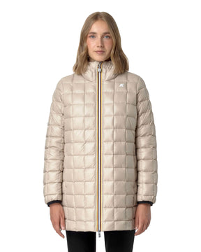Giacca Donna K-Way Sophie St Thermo Double Nero Beige