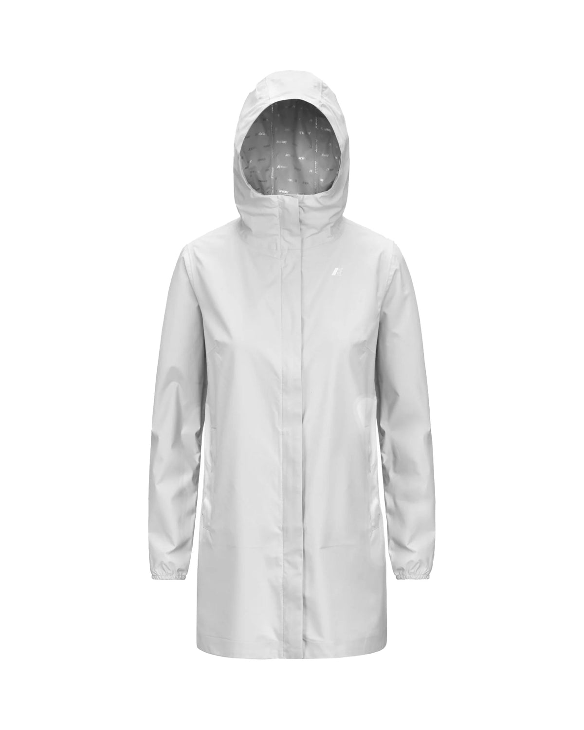 Woman's Jacket K-Way Sophie Stretch Dot White