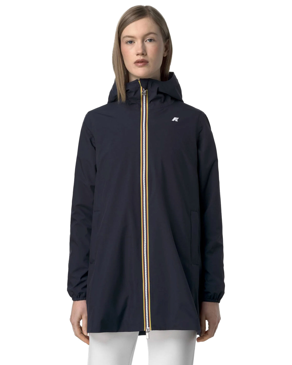 Women's Jacket K-Way Sophie Stretch Poly Jersey Blue