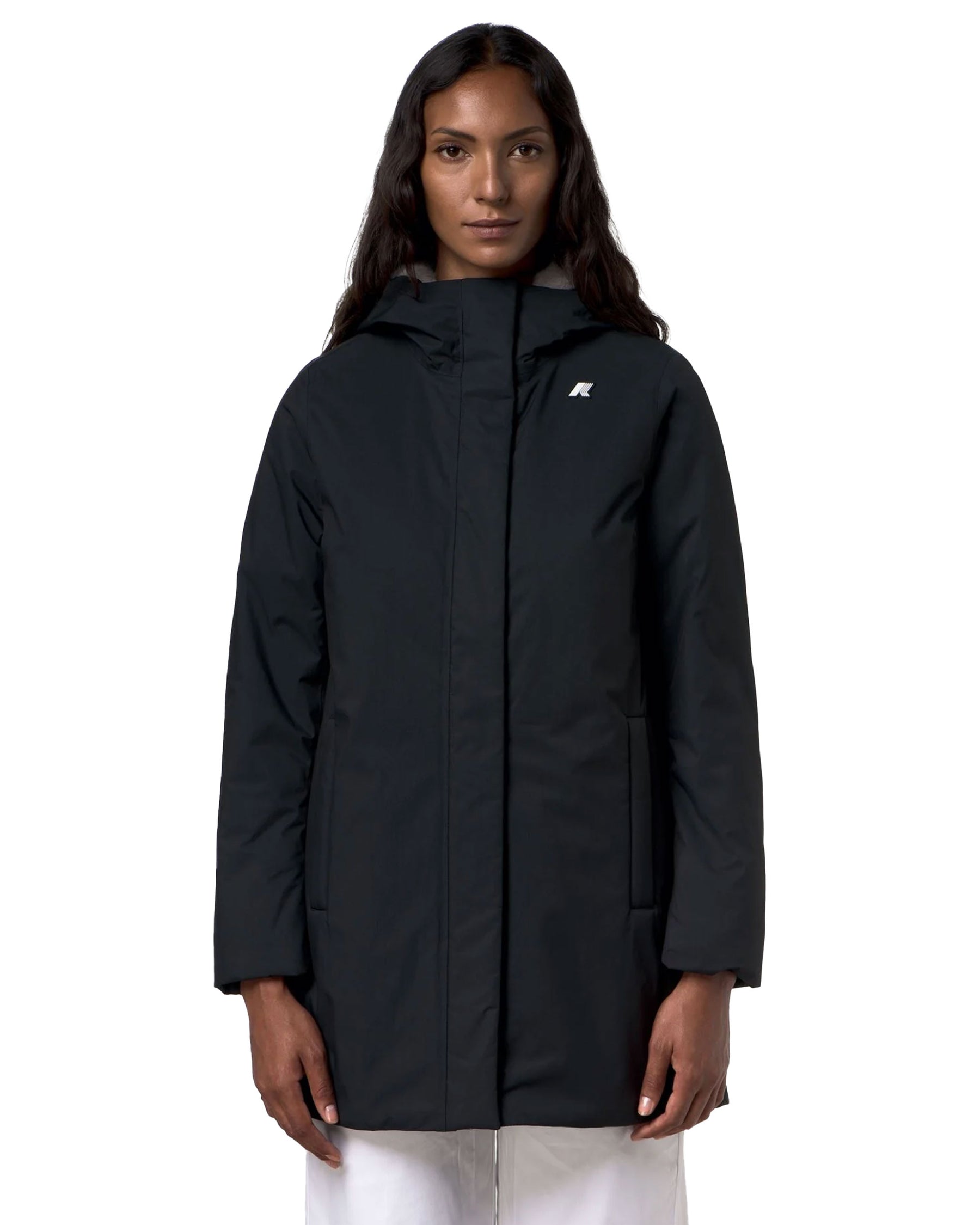 Giacca Donna K-Way Sophie Twill Soft Beaver Nero
