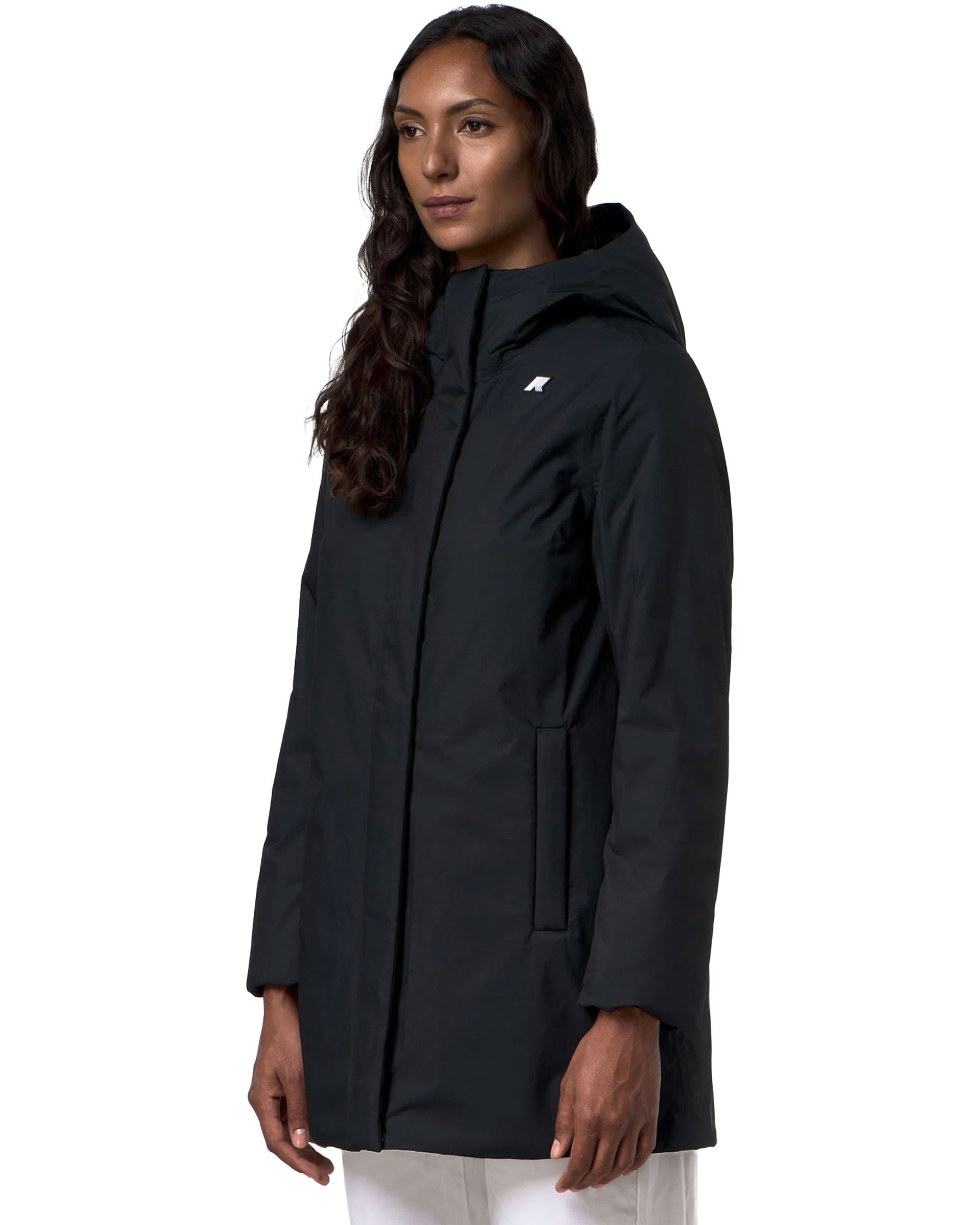 Giacca Donna K-Way Sophie Twill Soft Beaver Nero