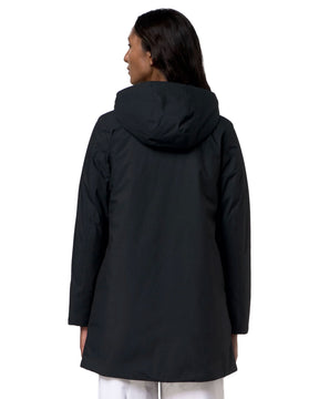Giacca Donna K-Way Sophie Twill Soft Beaver Nero