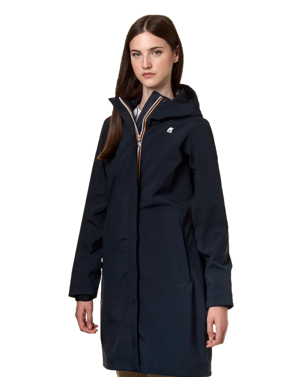 Woman's Jacket K-Way Stephy Bonded Blue