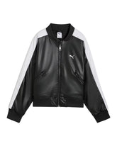 Woman's Puma T7 Pleather Bomber Black