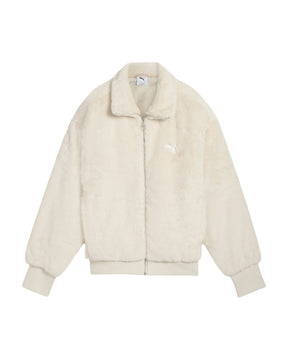 Woman's Puma Wardrobe Ess Soft Fleece Jacket Alpine Snow