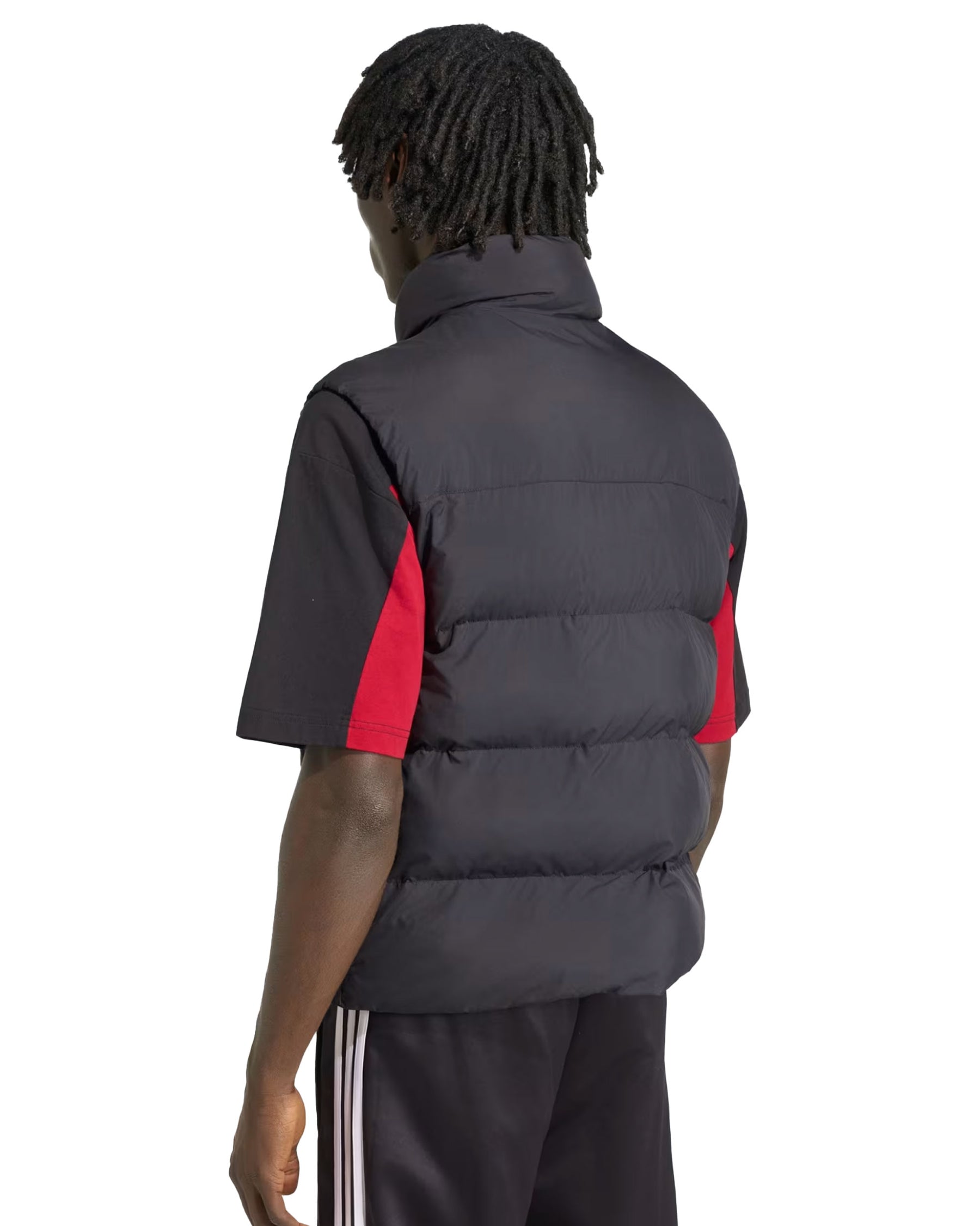 Giacca Gilet Uomo Adidas Stand Collar Regen Vest Nero