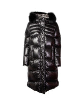 Giacca Lunga Colmar Originals Friendly Con Pelliccia Vera Nero