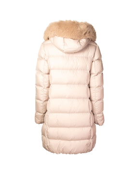 Giacca Lunga Donna Colmar Originals con Pelliccia Sintetica Beige