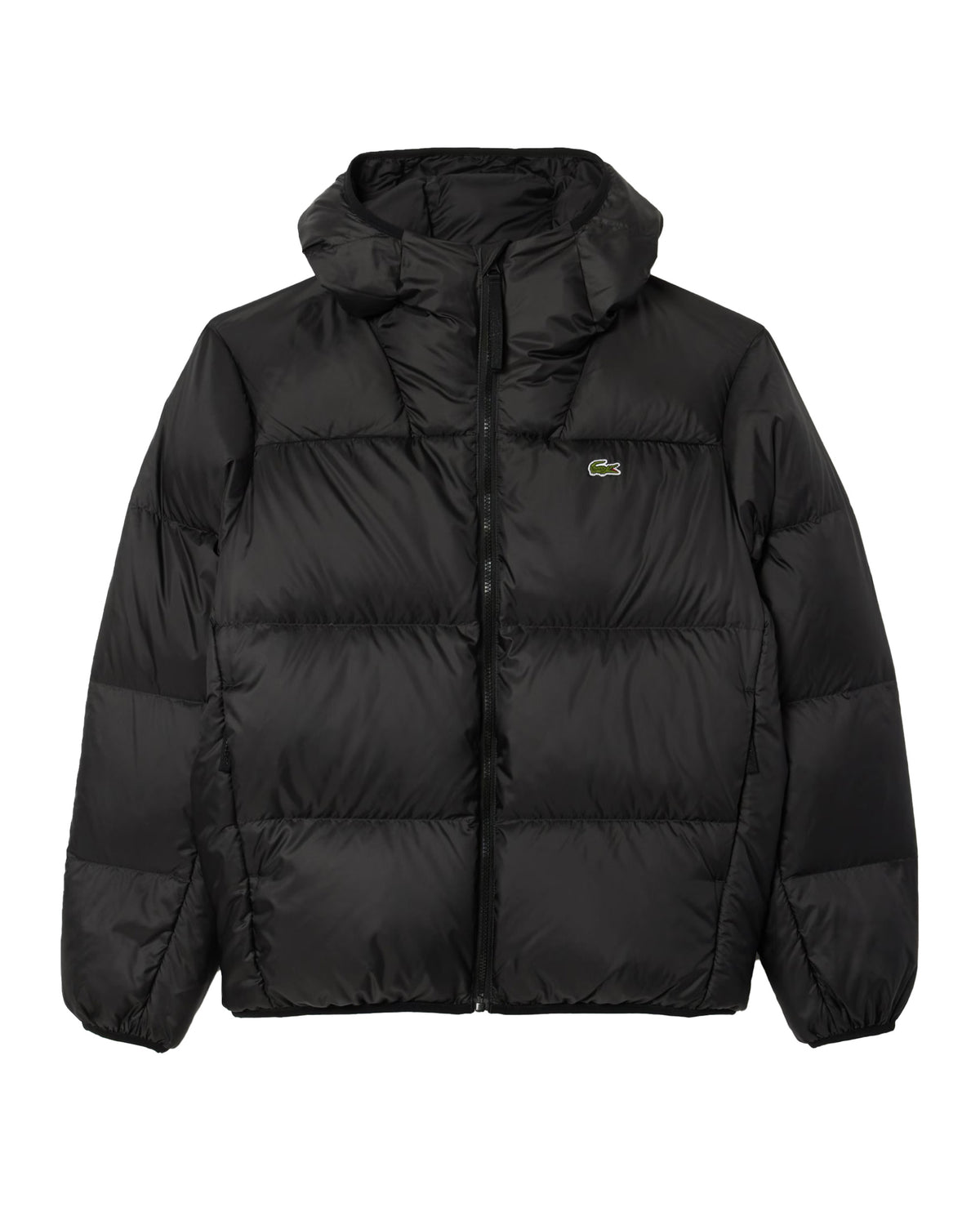 Giacca Piumino Uomo Lacoste Big Logo Nero