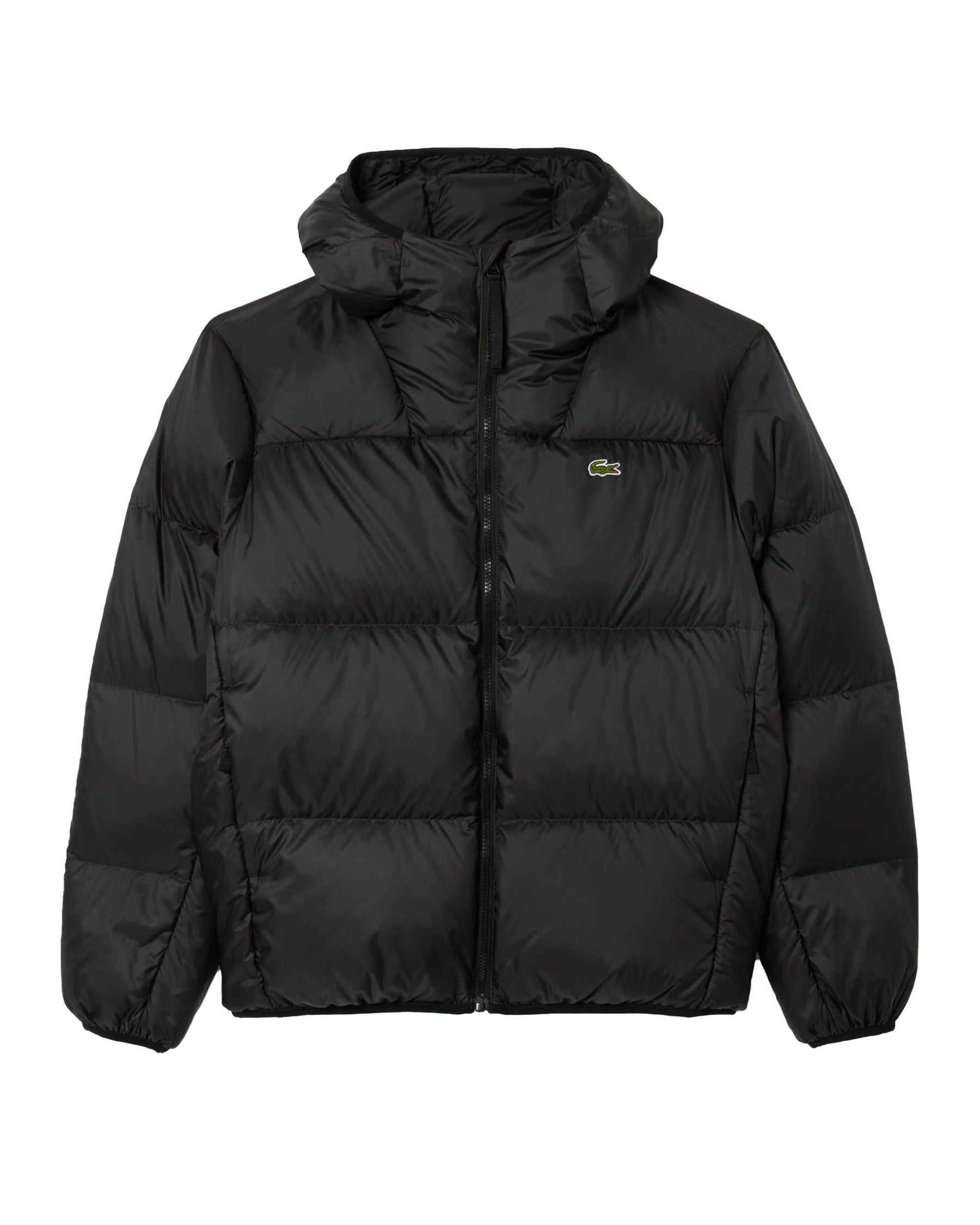 Giacca Piumino Uomo Lacoste Big Logo Nero