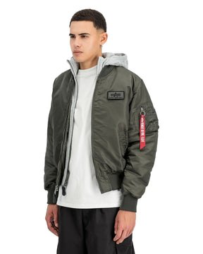 Giacca Uomo Alpha Industries Bomber MA-1 D-TEC Rep-Grey