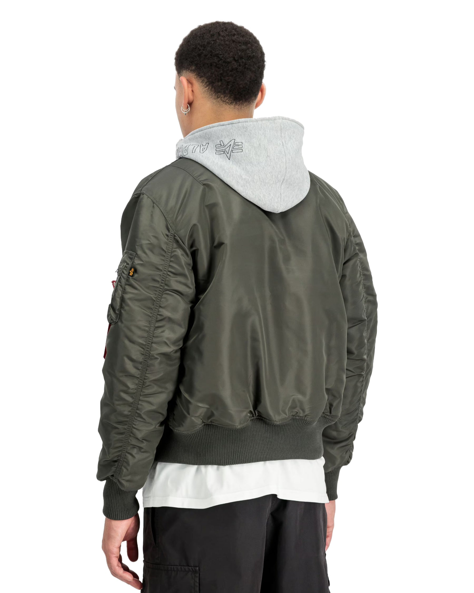 Giacca Uomo Alpha Industries Bomber MA-1 D-TEC Rep-Grey
