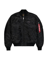 Giacca Uomo Alpha Industries Bomber MA-1 VF EMB Back Nero