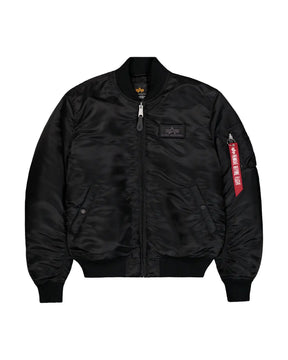 Giacca Uomo Alpha Industries Bomber MA-1 VF EMB Back Nero