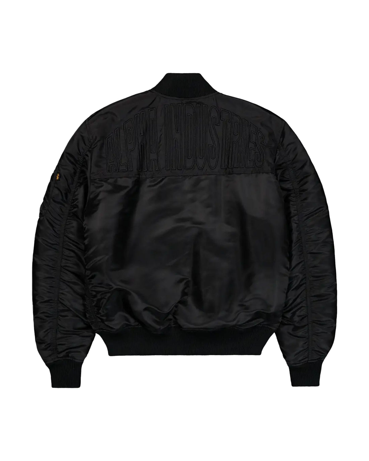 Giacca Uomo Alpha Industries Bomber MA-1 VF EMB Back Nero