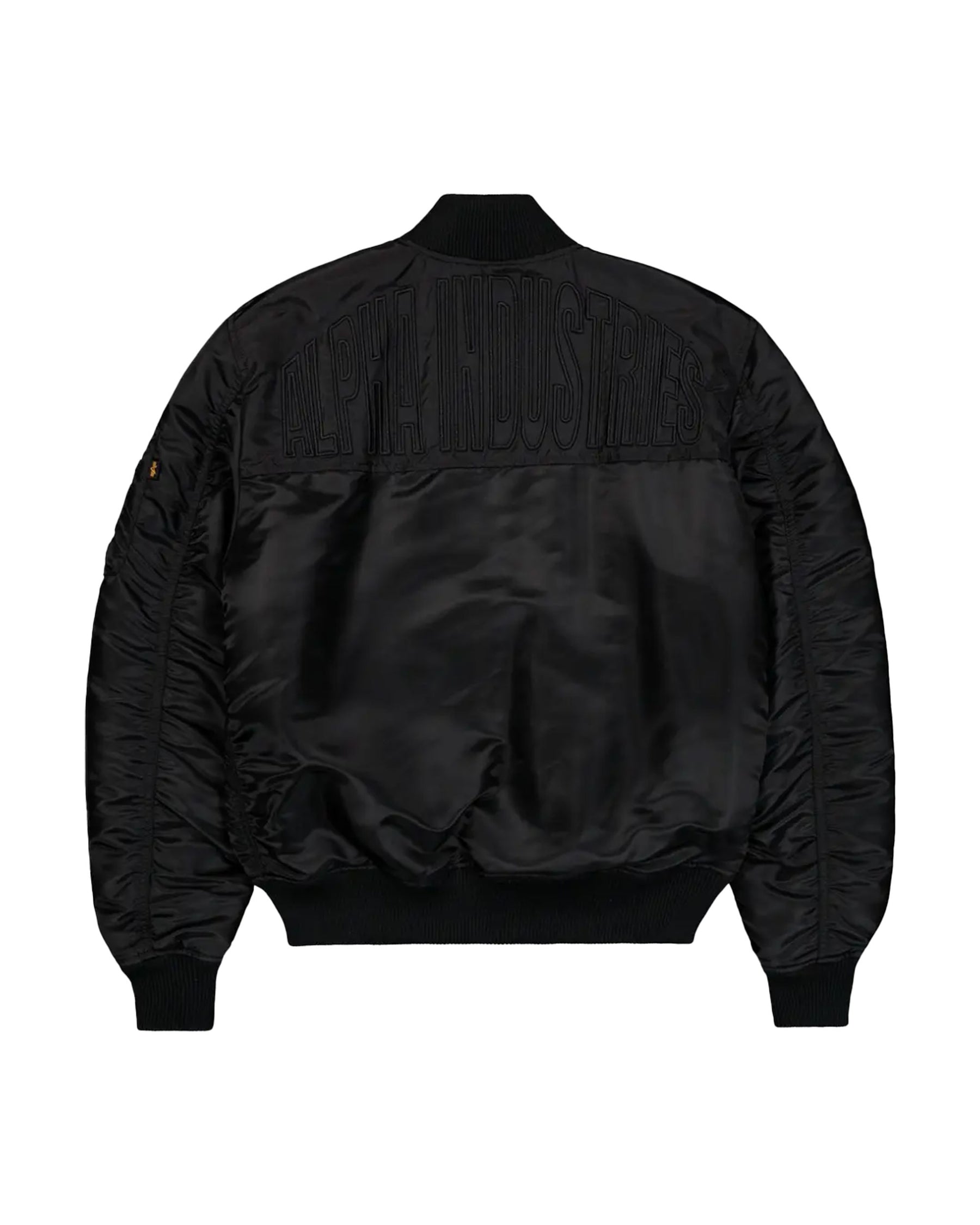 Giacca Uomo Alpha Industries Bomber MA-1 VF EMB Back Nero
