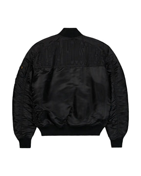 Giacca Uomo Alpha Industries Bomber MA-1 VF EMB Back Nero