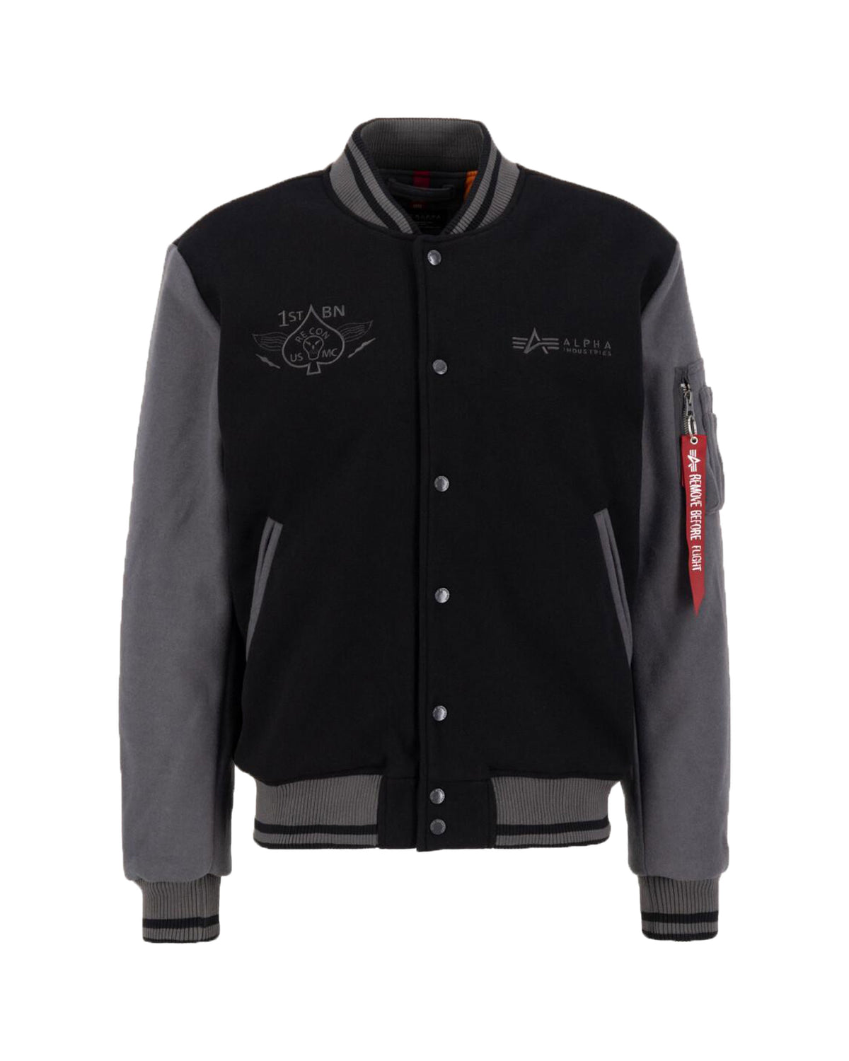 Man Jacket Alpha Industries Varsity Jacket Air Force Black