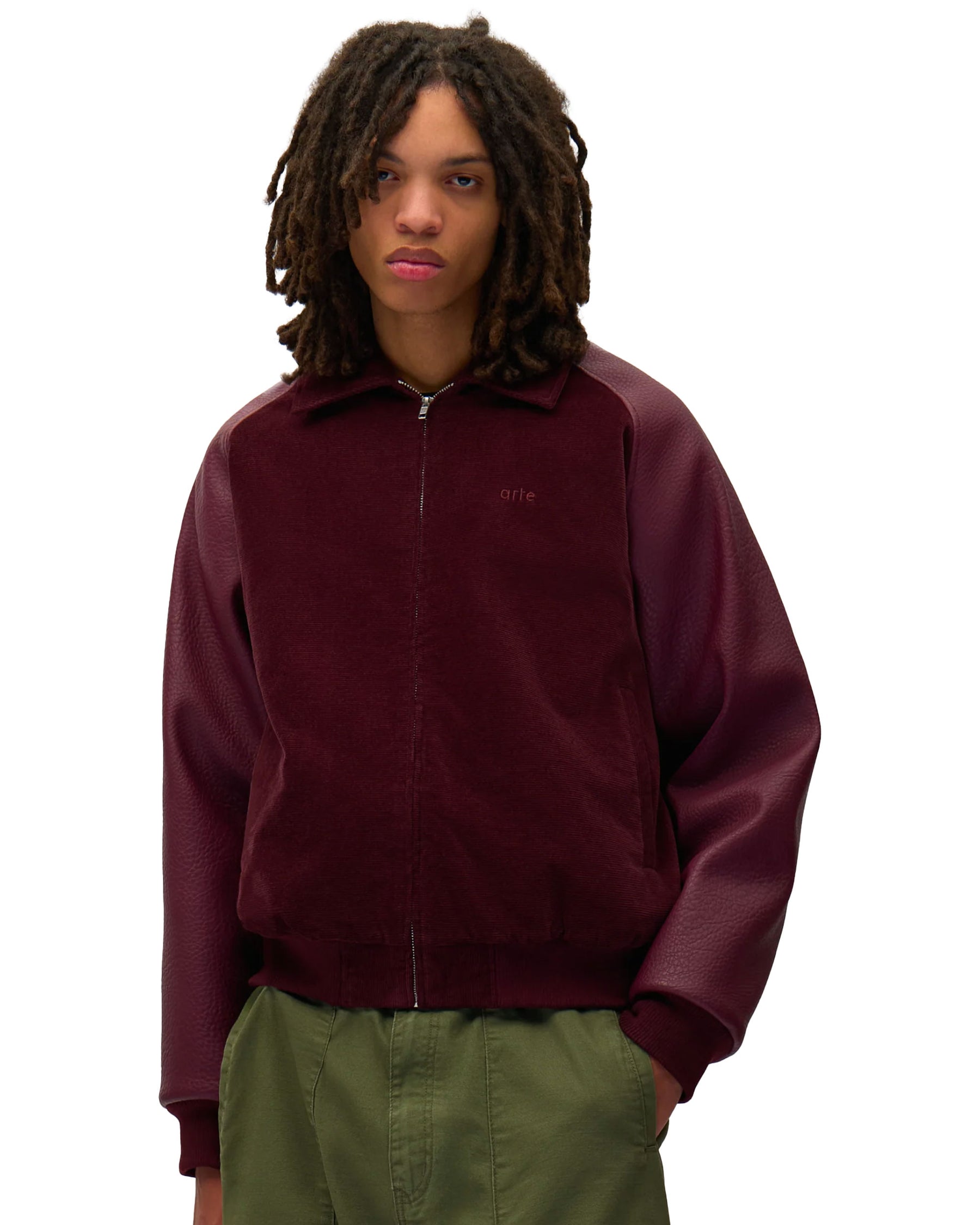 Giacca Uomo Arte Antwerp Varsity Jacket Bordeaux