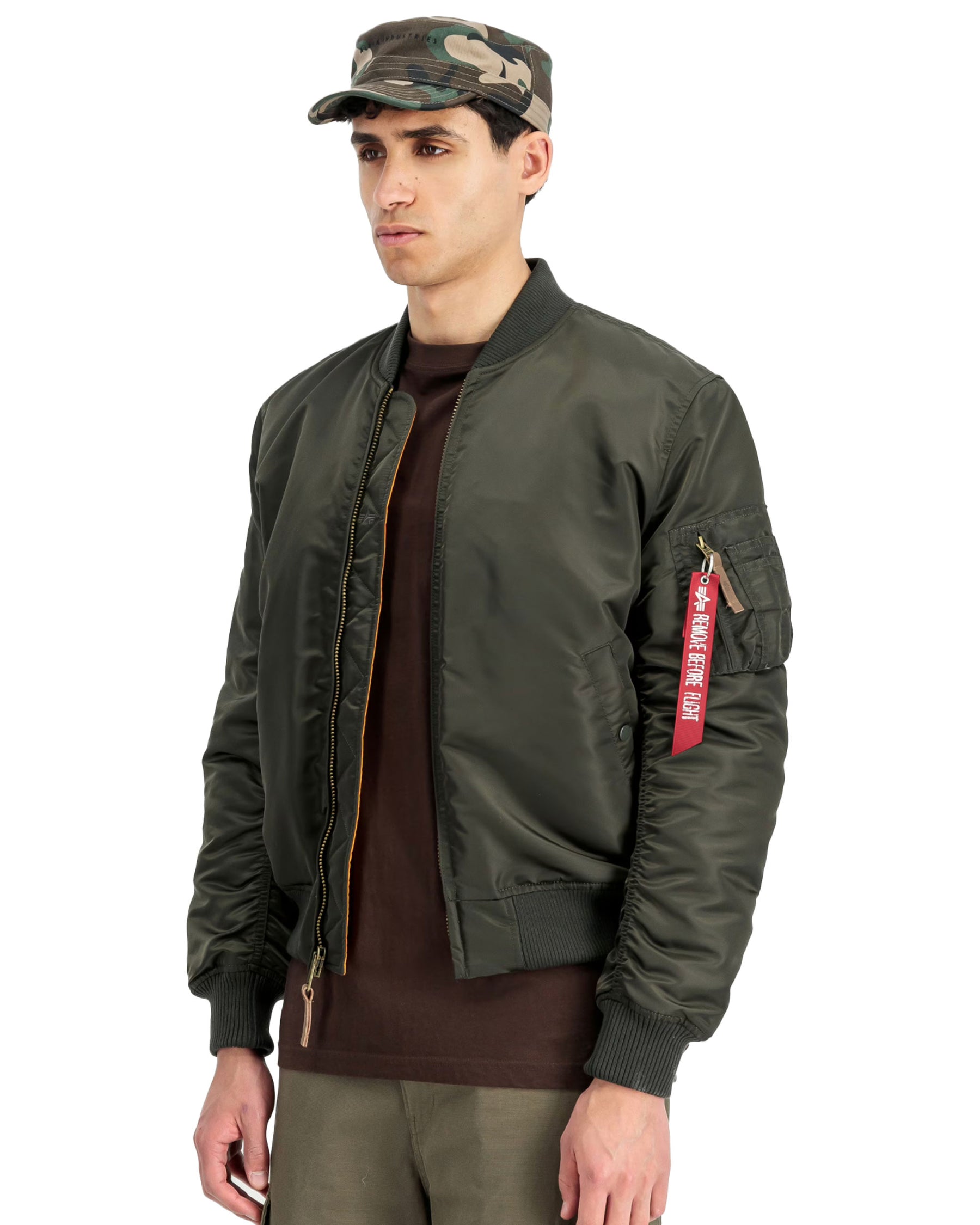 Giacca Uomo Bomber Ma-1 Vf 59 Black Olive